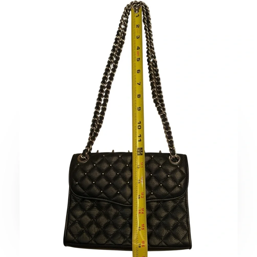 Rebecca Minkoff Mini Quilted Affair with Studs in Black with Gold Hardware - Picture 4 of 11